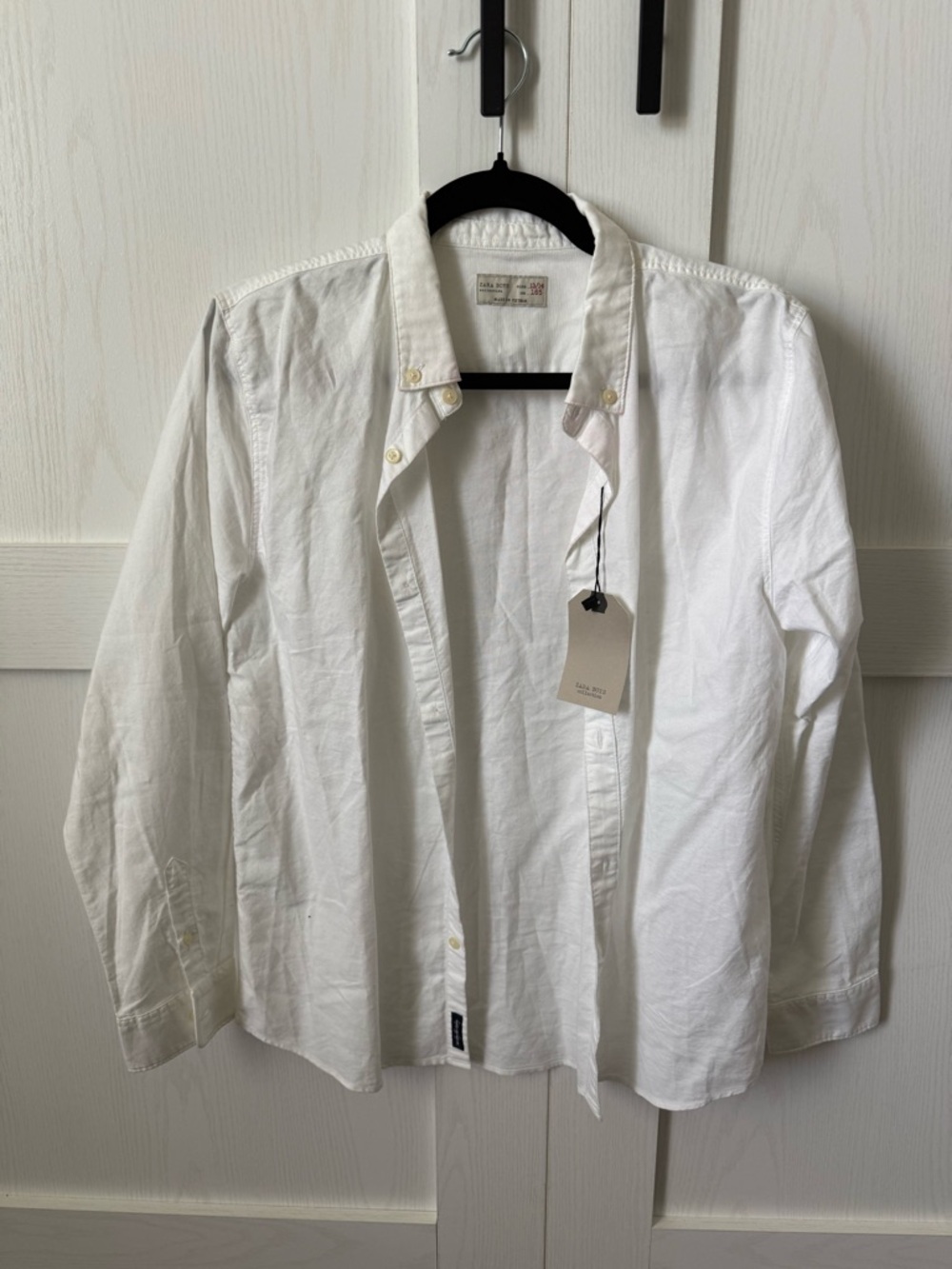 Zara White Kids Button-Down Shirt